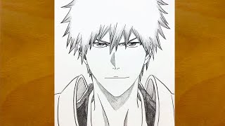 How to Draw Ichigo Kurosaki | Easy Step-by-Step Anime Drawing