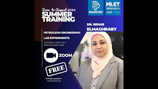 PETROLEUM ENGINEERING LAB Experiments by Dr. Rehab Elmaghraby