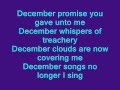 DECEMBER - By Collective soul  - (Lyrics)