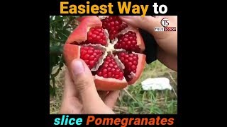 Easiest Way to slice pomegranates