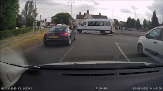 Driving lessons Leicester Blaby bypass roundabout right onto the bypass