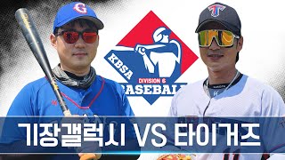 야구 디비전리그6 부산 기장군 리그 기장갤럭시 VS JG타이거즈