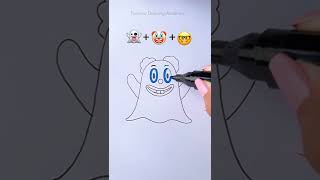 Combine three emojis || Mix Emoji Drawing || Emoji satisfying creative art