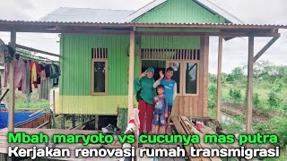 Bedah‼️rumah transmigrasi dan ide kreatif mbah maryoto merubah tempat tinggal sederhana jadi nyaman