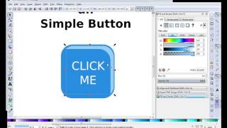Inkscape Short Tutorial - Creating a simple glossy button
