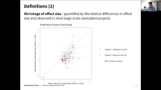 Explaining shrinkage and heterogeneity in large-scale replication projects - Rachel Heyard