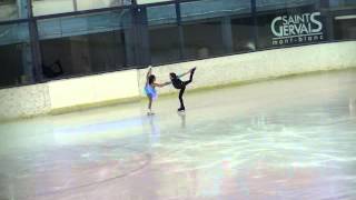 lucie et antoine danse sur glace. championnat de france de danse sur glace 2015