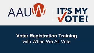 7/24 Voter Registration Webinar Recording
