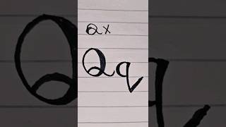 how to write Q#alphabet #writingstyles #handwriting  #viralshorts