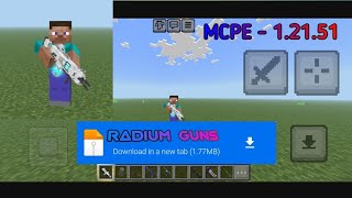 MCPE RADIUM GUNS ADDON 1.21.51