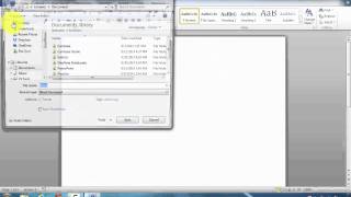 How to Save a Microsoft Word 2010 Document File