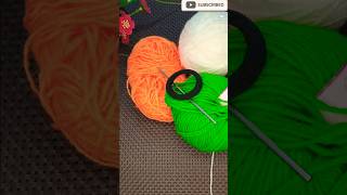 Crochet #song#trending #tiranga #republic day #shorts#letest #crosia #woolen #diy #knitting