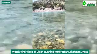 Nature Returns।Ganga River Flows Clear as Crystal at Rishikesh! #Nature #Earth #Environment #India