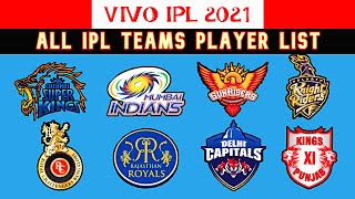 VIVO IPL 2021 Every Team's Full Players List (After IPL 2021 Auction)