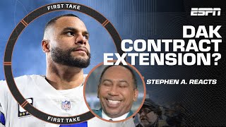 Dak Prescott doesn't deserve a contract extension! - Stephen A. | First Take