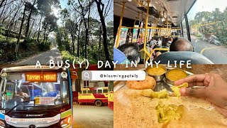 A Bus(y) Day in My Life | Trivandrum - Changanacherry bus travel | 20 hours travel | Aesthetic Vlog