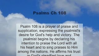 Psalms Chapter 108 summary and read together