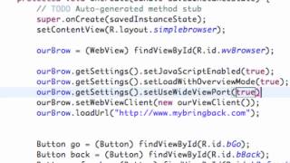 Android Developing Applications Tutorial 92 WebView Settings