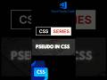 CSS Pseudo-Classes Demystified! 🎯 | Master Hover, Focus & More #WebDesign2025 #codingtips