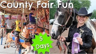 🎡Full Week at the County Fair | 🏇Horse Show, Cooking Projects & Food Stand