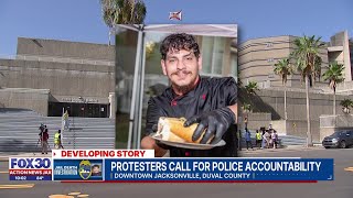 Protesters demand justice outside Duval County Jail amid ongoing calls for police accountability