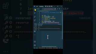 Javascript | Palindrome Checker #shorts