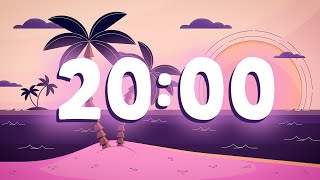 20 Minute Countdown Timer | Relaxing Beach Lofi