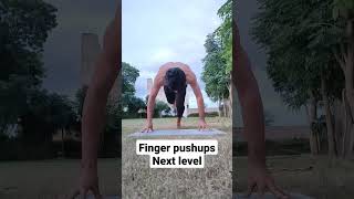finger pushups | pushups | pushup | calisthenic | handstand | hspu | #shorts   #fitness #trending