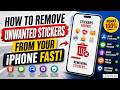 The Easiest Way to Remove Stickers on iPhone #smartphone #tips #iphonetips