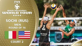 Carambula/Rossi vs. Lucena/Dalhausser - Men's R16 | Full Match | 4* Sochi 2021