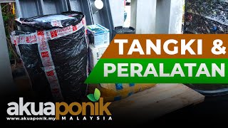 Akuaponik Gutter 02 | Tangki Ternakan & Peralatan