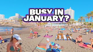 Is Tenerife Busy In January?? Walking Tour Of Las Americas 2025 Beach Sea Sun