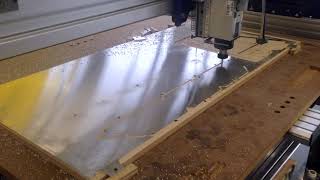 ShopBot Buddy mills aluminum using a FogBuster from Hench Manufacturing Inc