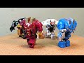 lego venom venom and anti venom vs iron man mark 38 minifigures lego unofficial