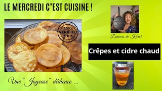 CRÊPES ET CIDRE CHAUD.