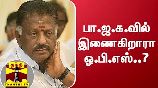 பா.ஜ.க.வில் இணைகிறாரா ஓ.பி.எஸ்..? | OPS | AIADMK | BJP