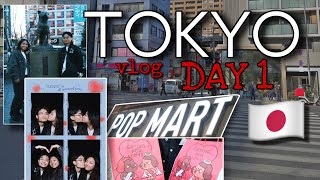 TOKYO VLOG: Day 1 (pop mart unboxing, shibuya crossing, hachiko, photobooth, eating ramen)