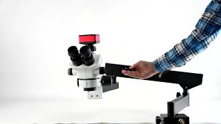 Your next repair microscope, HY-5299 Trinocular Stereo Microscope with Articulating Arm