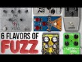 6 Fuzz Flavors—EHX Lizard King, DOD Carcosa, Warm Audio Warm Bender SoloDallas Orbiter Dophix MEDICI