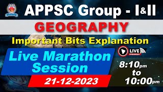 APPSC GROUP 1-2 | GEOGRAPHY I #shyaminstitute