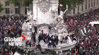 “Necessary to defend freedom”: French protesters march against far-right in Paris