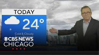 Snow showers Wednesday in Chicago