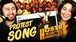 HOSTEL HUDUGARU PROTEST SONG Reaction! |  Hostel Hudugaru Bekagiddare | Ajaneesh Loknath
