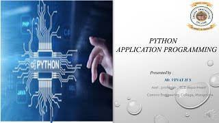 VTU 18EC646 Python Application Programming M2 L1