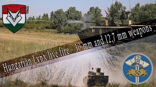 Hungarian Lynx IFV, dynamic combat practice shooting - 30 mm and 12,7 mm weapons - 2024