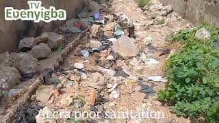 Dzadzɛnyenye ƒe kuxiwo le Accra... Sanitation problems in Accra - Ewenyigba TV