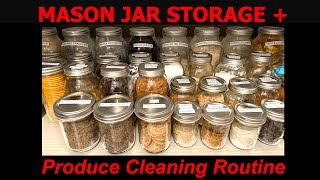 How I Store & Clean Produce | Mason Jar Storage