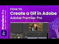 How to Create a GIF in Adobe Premiere Pro 2024 (Simple Steps)