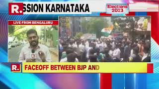 Heated Face-off Between BJP \u0026 Congress In Bengaluru Ahead Of Karnataka Elections