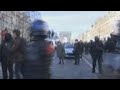 Tear gas as police in Paris try to move protesters